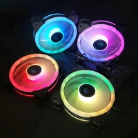 Vente directe d'usine, ordinateur de jeu PC ARGB RGB 120 mm PWM, couleurs réglables, nouveau design, boîtier d'ordinateur, ventilateurs de refroidissement