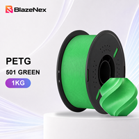 Filament d'impression 3D BlazeNex PETG 1,75 mm 1 kg, résistant aux chocs, durable, prototypes, forte adhérence des couches pour l'impression de modèles FDM