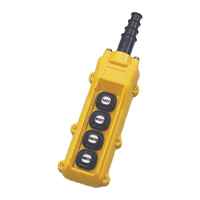 Télécommande de grue à levage à 4 boutons, étanche IP65, interrupteur à bouton-poussoir 500V 5A, vente en gros