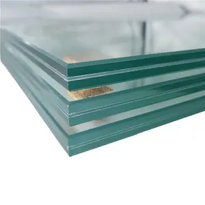 Venda direta da fábrica vidro laminado azul safira 10,38 mm /12,38 mm vidro laminado 6,38 mm painéis de vidro laminado fabricação