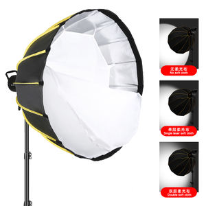 Professionelle Fotografie-<span class=keywords><strong>Softbox</strong></span> im Schirm-Stil, 120 cm, Schnell Faltbar, Silber, mit Wabe und Godox-Anschluss für COB-Licht, zum Fabrikpreis - Product Image 2