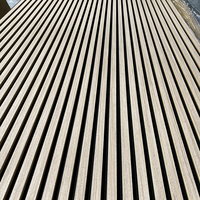 Panneau acoustique en bois lamellé de qualité supérieure, placage naturel, panneau mural acoustique, réduction du bruit, panneau absorbant le son pour projet commercial