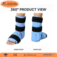 Compresses froides réutilisables en gel pour le soulagement des douleurs aux pieds, la tendinite d'Achille, les blessures aux chevilles et aux talons - Enveloppement de glace pour la cheville, contrôle de l'enflure