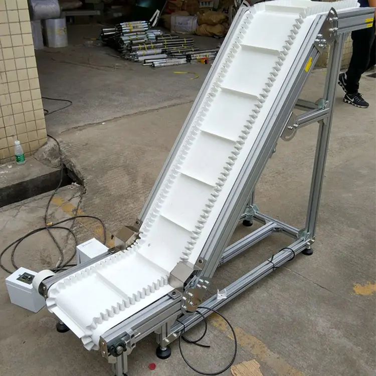 Профессиональный ленточный конвейер Jiabao под заказ с небольшим углом наклона/ленточный конвейер с углом погружения