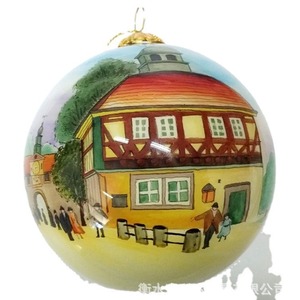 <span class=keywords><strong>Boule</strong></span> <span class=keywords><strong>de</strong></span> Noël en verre coloré peinte à la main, <span class=keywords><strong>dessin</strong></span> intérieur, ornements <span class=keywords><strong>de</strong></span> sapin <span class=keywords><strong>de</strong></span> Noël - Product Image 3