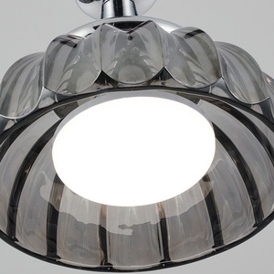 <span class=keywords><strong>Suspension</strong></span> vintage rustique en fer et verre, abat-jour en verre cannelé ambré fumé, idéale pour les coins repas rétro, les comptoirs de café - Product Image 5