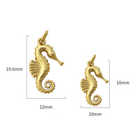 Breloques d'été DIY en gros à prix abordable, en acier inoxydable plaqué or 18 carats, breloque coquillage océanique, pendentif cœur, pendentif étoile de mer, bijoux personnalisés
