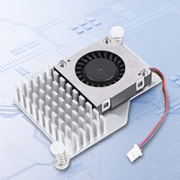 Ventilador de Aluminio Ajustable con Control PWM para Raspberry Pi 5 Turbo Fan