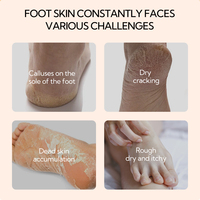 Crème pour les pieds Lanbena anti-fissures, anti-peeling, élimination des peaux mortes, réparation des pieds, blanchiment à l'urée