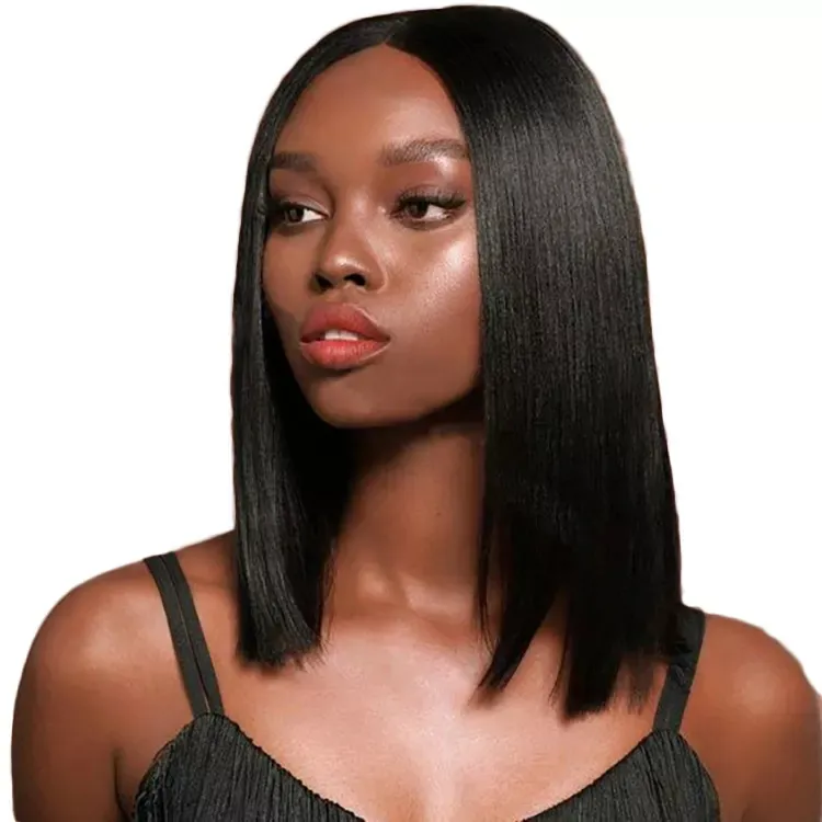 Wholesale Lowest Price Short Bob Human Hair Lace Wig 2x6, 4x4, 13x4 Transparent Lace Front Straight Human Hair Bob Wigs