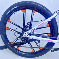 Vélo VTT 29 pouces avec 21 vitesses, pliable, double suspension, pneus Vouwfiets, fourche en acier, vélo de montagne à double suspension