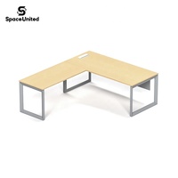 Ensemble bureau et chaise de direction SpaceUnited avec pieds modernes, mobilier de bureau pour poste de travail