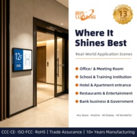 Layar Digital Signage 15.6" untuk Pemesanan Ruangan, Pemasangan di Dinding, Pilihan Sistem Android/Windows, Tanda Pintu Kantor, POE, Pabrik OEM