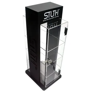 Table Top Acrylic Display Rack Consumer Electronics Display Cabinet 5 Tiers Custom Eco-friendly Display Cabinet