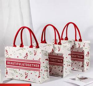 Bolsa de Compras Reutilizable de Tamaño Mediano, Ecológica, Plegable, de Algodón Impermeable, con Impresión Serigráfica en Lona y Asas de Cuerda - Product Image 3