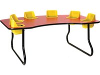Table de dîner Montessori pour bébé de la maternelle Table d'alimentation pour enfants en bas âge Pépinière Salle de classe Préscolaire Ensemble table et chaise spécifiques à l'âge