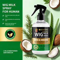 Crema Condizionante Naturale Biologica Antistatica per Capelli, Lisciante e Districante per Tutti i Tipi di Capelli, con Effetto Lucidante, per Parrucche