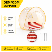 Tente de plage portable pour enfants, abri solaire pliable automatique, tente de camping extérieure, tissu polyester imperméable, abri pour bébé