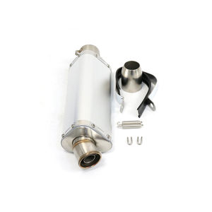 Tuyau d'échappement universel en acier inoxydable 175mm triangle de silencieux de 235mm pour Yamaha <span class=keywords><strong>TMAX</strong></span> 500 <span class=keywords><strong>530</strong></span> SX <span class=keywords><strong>DX</strong></span> 560 - Product Image 6