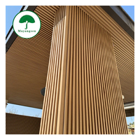 Panneaux muraux extérieurs en bois de teck rainuré de haute qualité, prix d'usine, panneaux muraux 3D en WPC pour la surface des murs de bâtiments