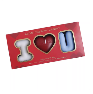 Caja de Regalo para Velas Personalizada, Creativa, Reciclable, Roja, con Ventana, para Velas Aromáticas, Ideal para Regalos - Product Image 2