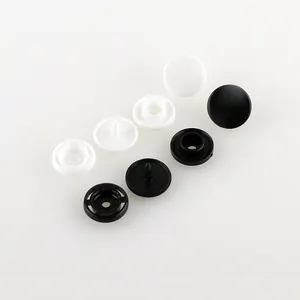 Custom Colorful Black White Vt3 Plastic Snap Button For Pu Breast Underwear