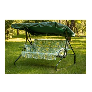 Vente en gros directe du fabricant Lux-3 C1261 2115*1543*1600mm balançoire de jardin meubles de patio extérieur fer métal - Product Image 1