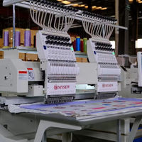 Machine à broder industrielle numérique informatisée à double tête à 15 aiguilles entièrement automatique MYSEW MJS1502 pour la fabrication commerciale