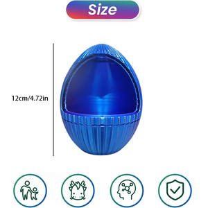 Œufs de serpent imprimés en 3D avec serpent imprimé en 3D à l'intérieur, œufs mignons à engrenages rotatifs avec serpent en cristal imprimé en 3D à l'intérieur - Product Image 2