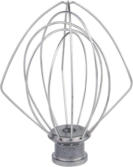 K45WW Wire Whip Compatible with 4.5-5Qt Stand Mixer, Replacement for Egg Cream Stirrer, Flour Cake Mixer Attachments
