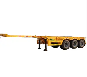Jianxing col de cygne 3 essieux 40 pieds 40 tonnes conteneur châssis remorque conteneur remorque semi camion remorques à vendre