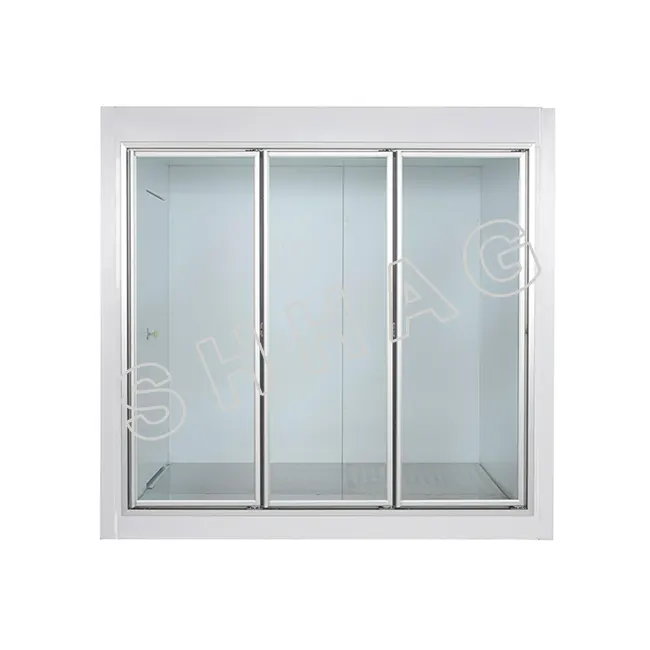 Walk in cooler cold room sandwich panel glass door refrigerator glass door