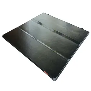 Tonneau-cubierta triple plegable de alta calidad, cubierta con dos carriles de cama para Rap tor F150 triton 2010