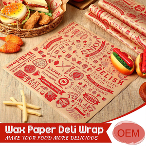 Papel de Envoltura Antigrasa para Hamburguesas y Sándwiches, con Logotipo Personalizado Impreso, Biodegradable, Recubierto de PE, de Grado Alimenticio - Product Image 3