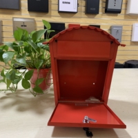 Boîte aux lettres en acier imperméable avec revêtement en poudre, grande capacité, verrouillable, murale, pour usage résidentiel