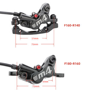 MEROCA M4 4-Kolben Hydraulische MTB-Scheibenbremse 800/1400mm Fahrrad-Ölbremse mit Sicherheitsmerkmalen und Rotorteilen für Fahrräder - Product Image 6