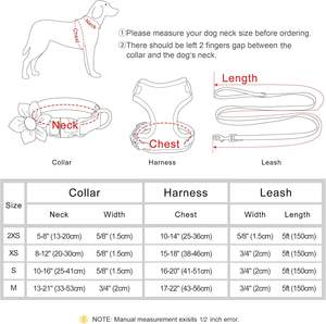 Arnés personalizado para perros con juego de collar y correa para perros a juego - Product Image 5