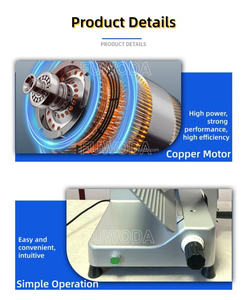 Rebanadora de Carne Ajustable de 180W para Carne de Res, Salchicha, Pescado, Carne Congelada, para Restaurantes de Hot Pot, Mercados y Hoteles - Product Image 3