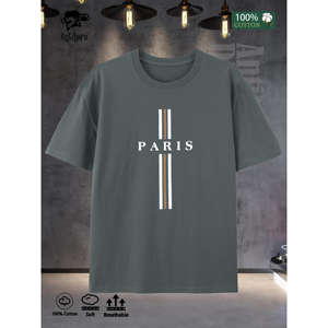 2025 Summer Lifestyle Essential Oversized <b>Tshirt</b> Breathable Designer Printed T-Shirts 200-240 Grams Available USA Warehouse - Product Image 4