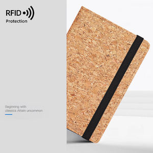 Porta Pasaportes de Cuero de Corcho Suave de Alta Calidad, Etiqueta de Equipaje Personalizada con Bloqueo RFID, Etiqueta de Equipaje Delgada para Viajes - Product Image 2