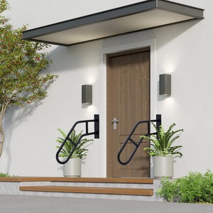 Poignées de porte en métal noir pour chambre, salle de bain et extérieur, design contemporain, installation facile, vente en gros - Product Image 6