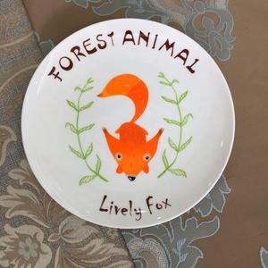 จานเซรามิคลายการ์ตูนน่ารักเรียบง่ายสำหรับเสิร์ฟสเต็กแบบตะวันตก - Product Image 3