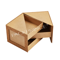 Caja de papel Kraft con cajón multicapa personalizable al por mayor, caja de embalaje para joyería, perfume cosmético, regalo Premium
