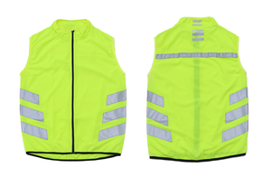 Nuit salut vis fluorescent <span class=keywords><strong>jaune</strong></span> sans manches hors route jogging course à pied vélo cyclisme sport de plein air vêtements réfléchissants <span class=keywords><strong>gilet</strong></span> de sécurité - Product Image 6