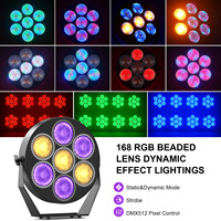 Nouveau 7*50W RVB Par Light DMX Lumières rétro stroboscopiques colorées pour Club DJ Show Stage