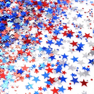 Xieli Vietnam Confeti De Papel De Aluminio Con Estrellas Centelleantes, Rojo, Azul Y Blanco, Fiesta Del <span class=keywords><strong>4</strong></span> De <span class=keywords><strong>Julio</strong></span> - Product Image 3