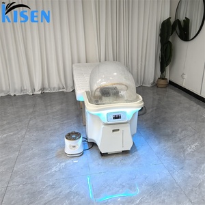 Kisen Good Design Lit de lavage de cheveux avec bac de spa pour la tête, portable et amovible, unité Zen-flow sans tuyauterie pour salon - Product Image 4