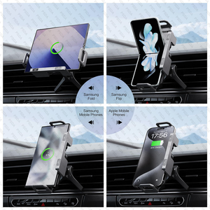 <span class=keywords><strong>Support</strong></span> de chargeur de <span class=keywords><strong>voiture</strong></span> sans fil à fixation automatique 15W double bobine à une touche 90 ° <span class=keywords><strong>Support</strong></span> de téléphone de <span class=keywords><strong>voiture</strong></span> rotatif avec chargeur sans fil pour <span class=keywords><strong>Samsung</strong></span> - Product Image 6