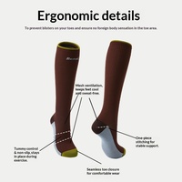 Chaussettes de compression pour femmes, hauteur genou, à pression annulaire à 360 degrés, amincissantes pour les mollets, pour le shopping, le sport et l'usage quotidien