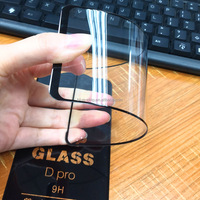 Support à haute viscosité Protection de couverture de téléphone portable Protection Film de protection d'écran incurvé 3D verre trempé pour Itel P38 Pro